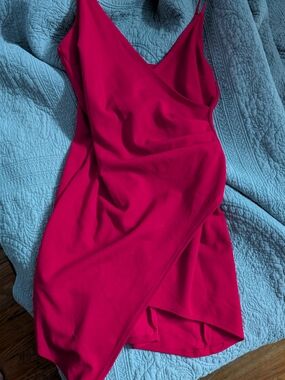 Emerald Sundae Red Slip Dress